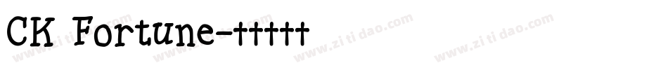 CK Fortune字体转换